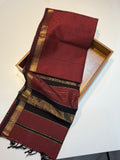 Handloom Garbhreshmi Maheshwari Saree – Pure Malbari Silk | Traditional Handwoven Elegance