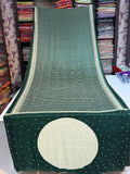 Ajrakh Printed Silk Saree with Mirror Work