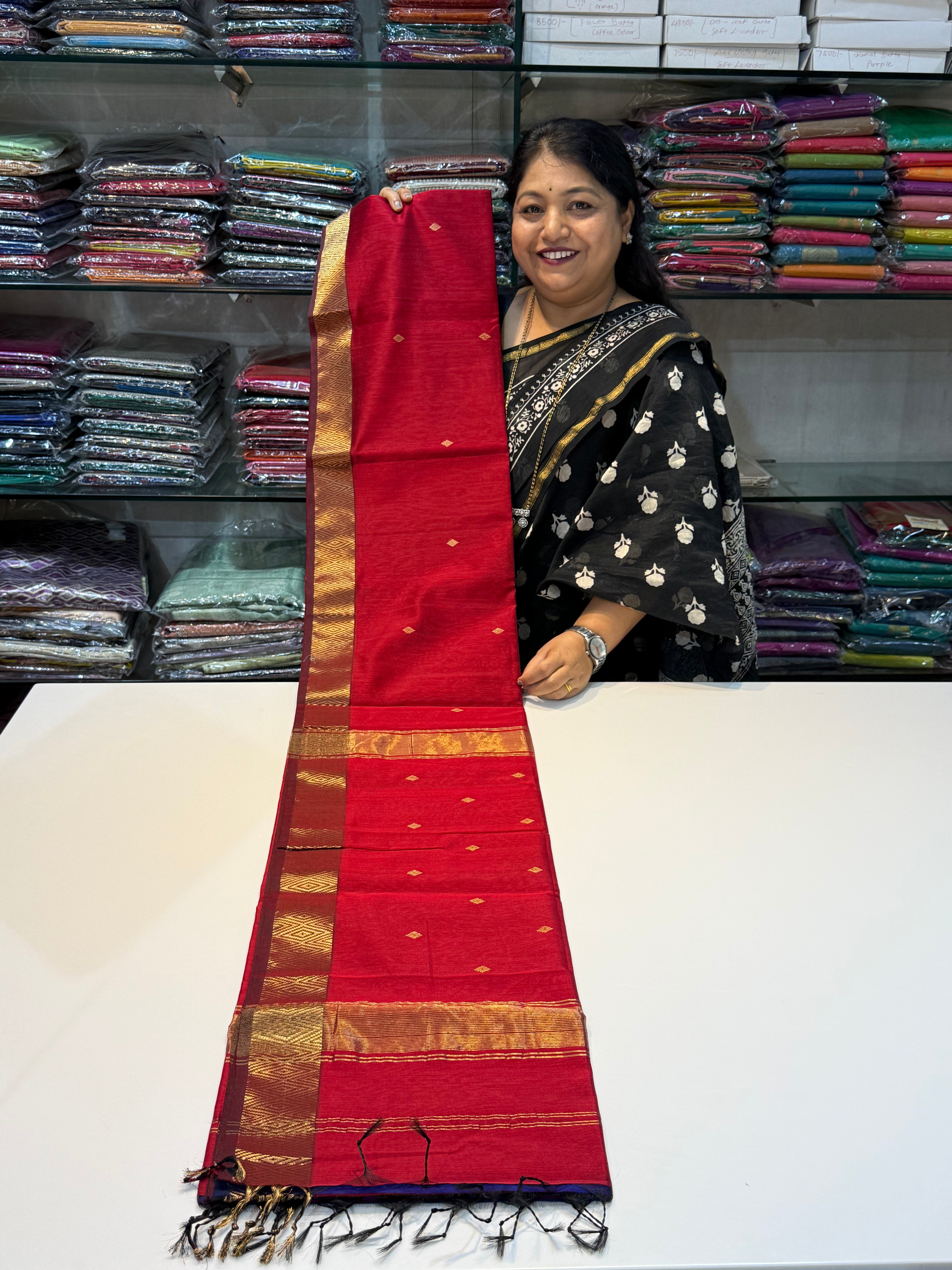 Nayantara Maheshwari Handloom Saree
