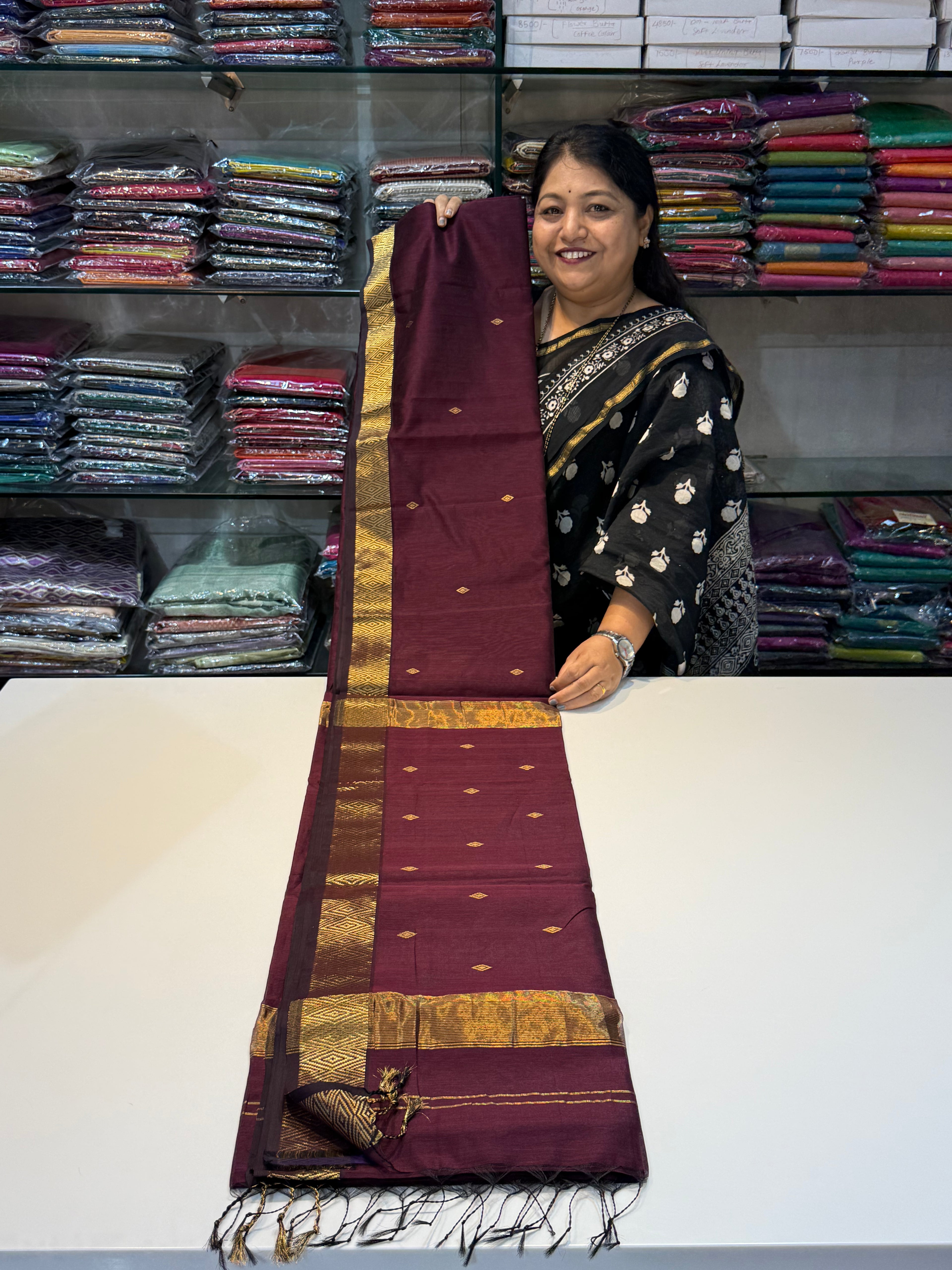 Nayantara Maheshwari Handloom Saree