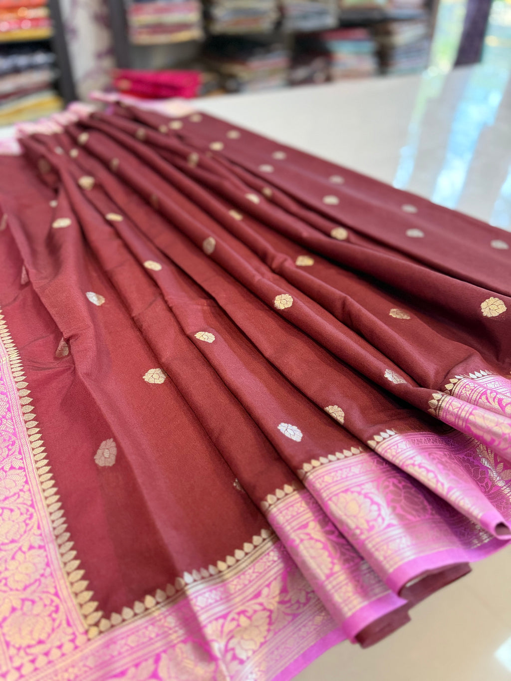 Premium Banarasi Silk Saree – Art Georgette Semi Silk | Rich Designer Weave | 6.5 Mtrs with Blouse Piece