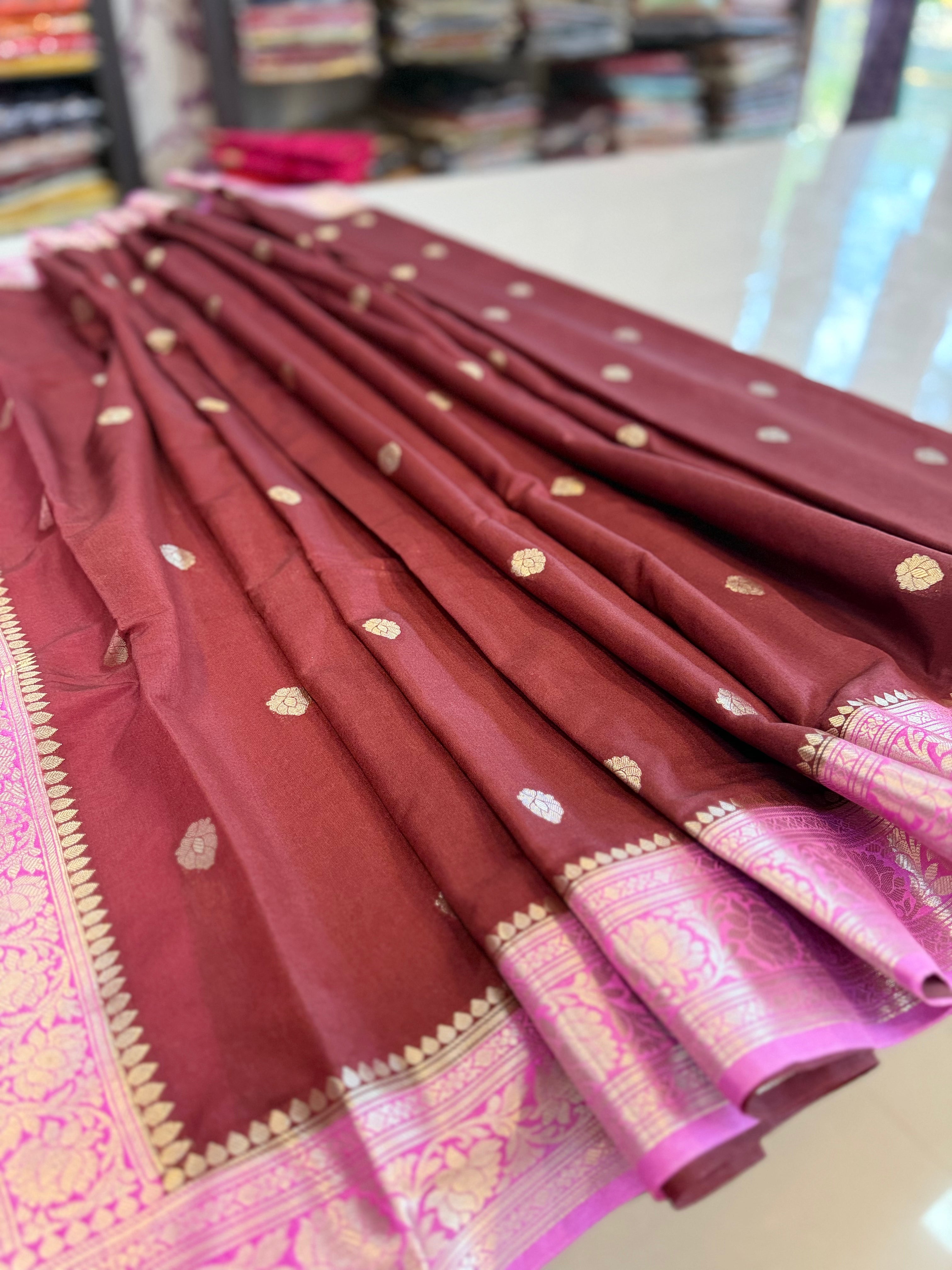 Premium Banarasi Silk Saree – Art Georgette Semi Silk | Rich Designer Weave | 6.5 Mtrs with Blouse Piece