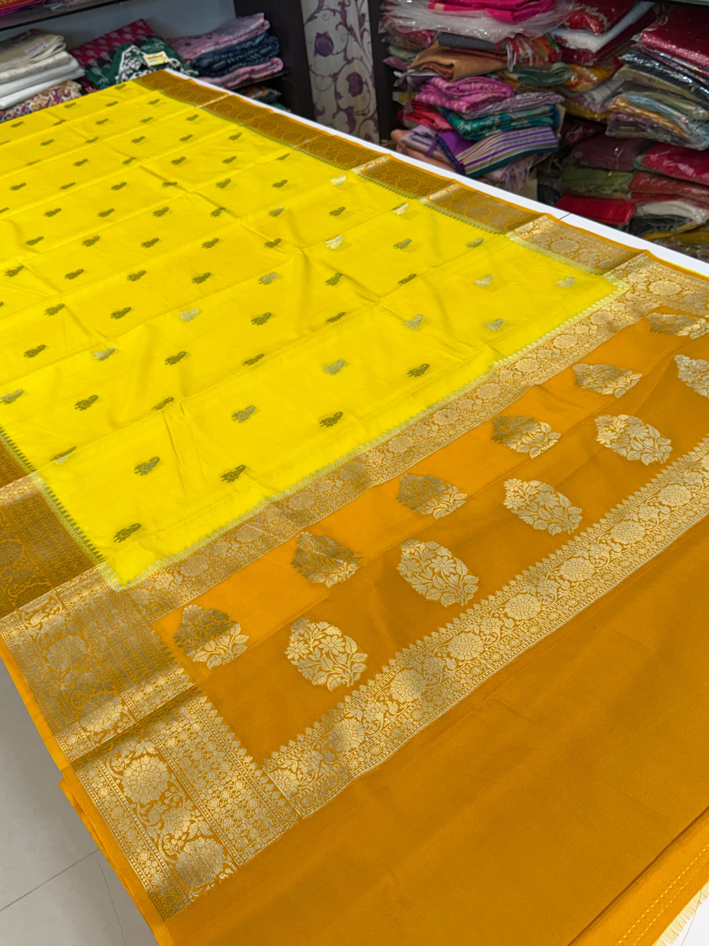 Premium Banarasi Silk Saree – Art Georgette Semi Silk | Rich Designer Weave | 6.5 Mtrs with Blouse Piece