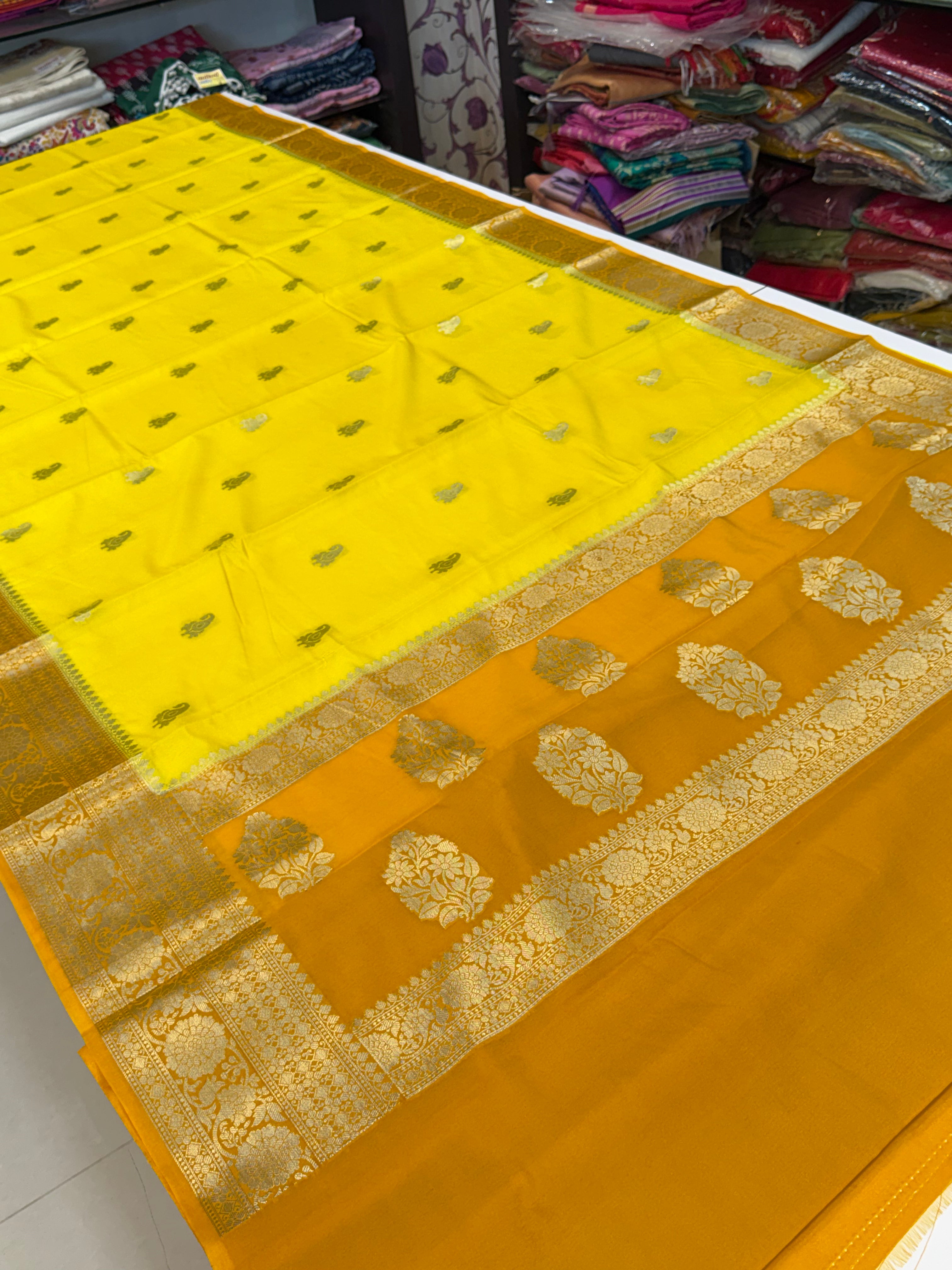Premium Banarasi Silk Saree – Art Georgette Semi Silk | Rich Designer Weave | 6.5 Mtrs with Blouse Piece