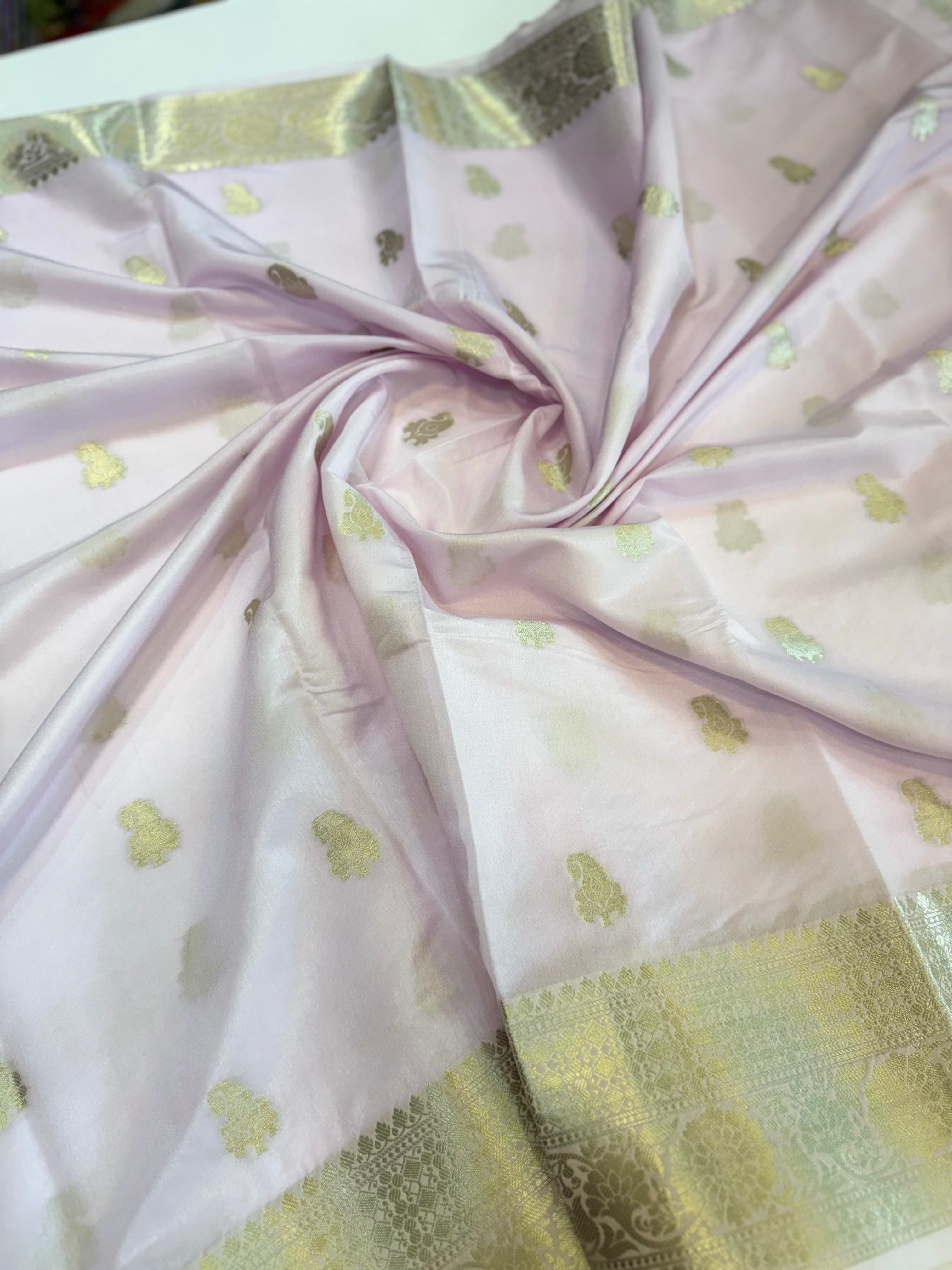 Premium Banarasi Silk Saree – Art Georgette Semi Silk | Rich Designer Weave | 6.5 Mtrs with Blouse Piece
