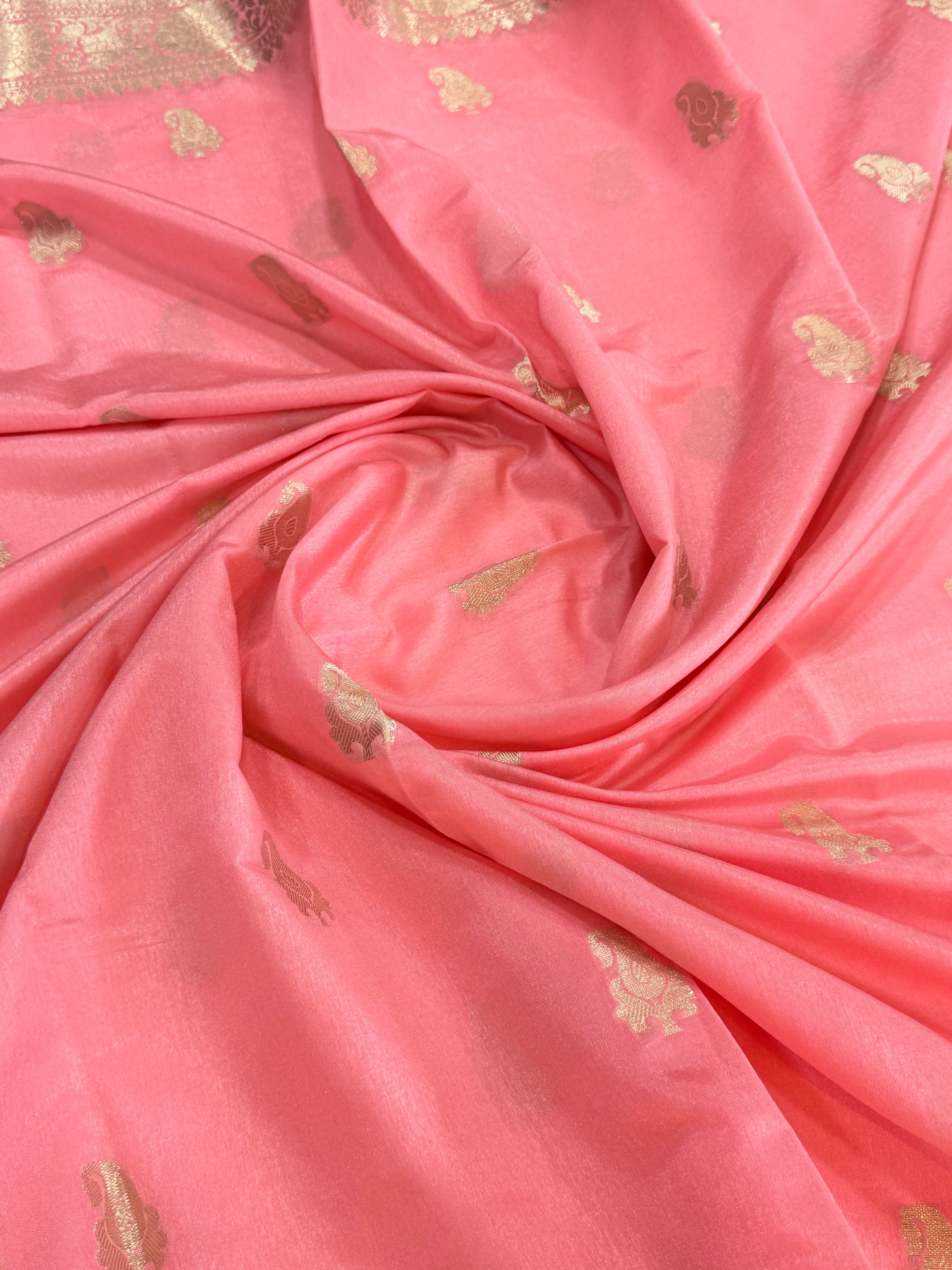 Premium Banarasi Silk Saree – Art Georgette Semi Silk | Rich Designer Weave | 6.5 Mtrs with Blouse Piece