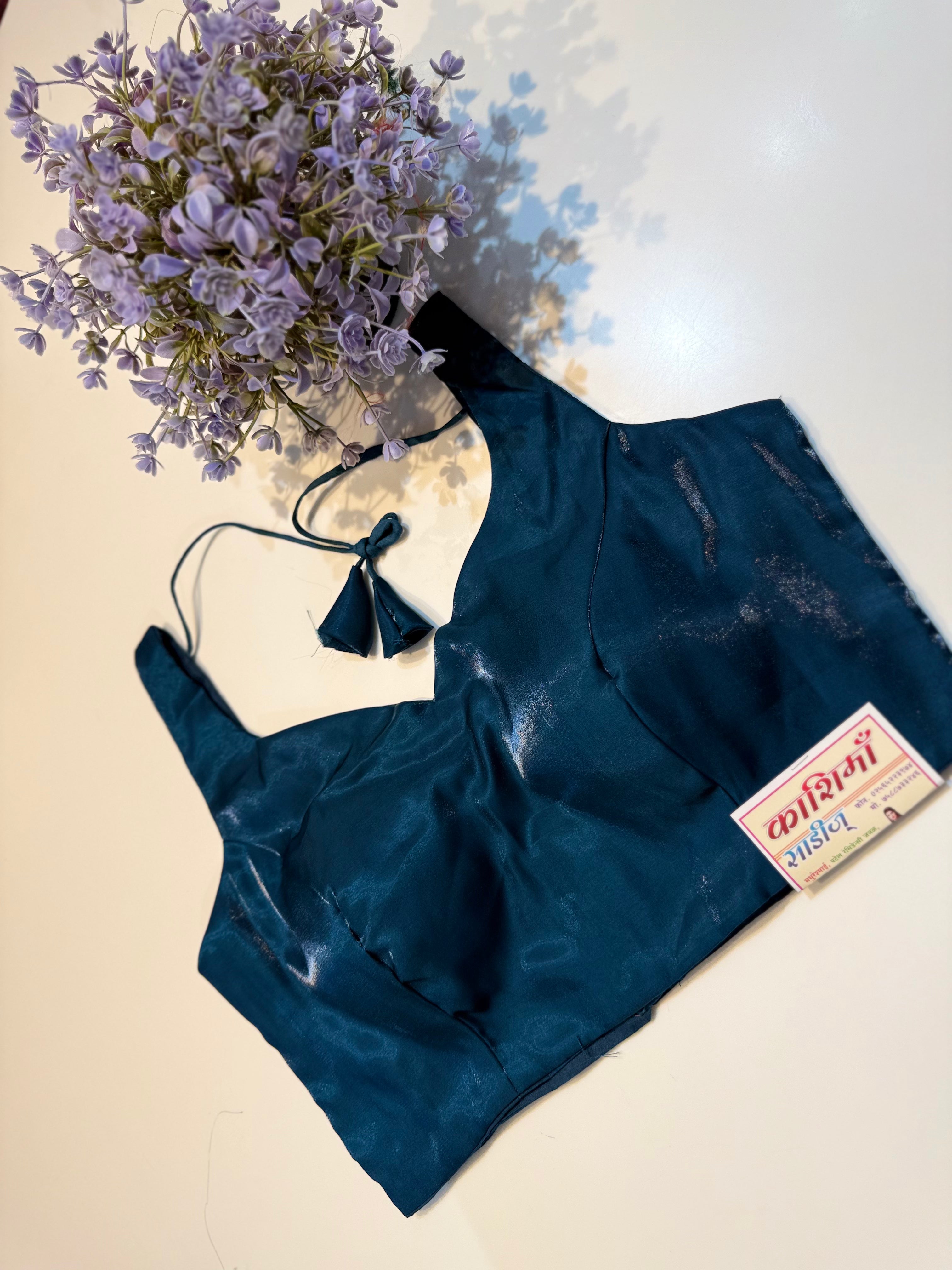 Premium Silk Sleeveless Ready Made Blouse New Launch – Premium Silk Sleeveless Blouse | Sizes 32–44