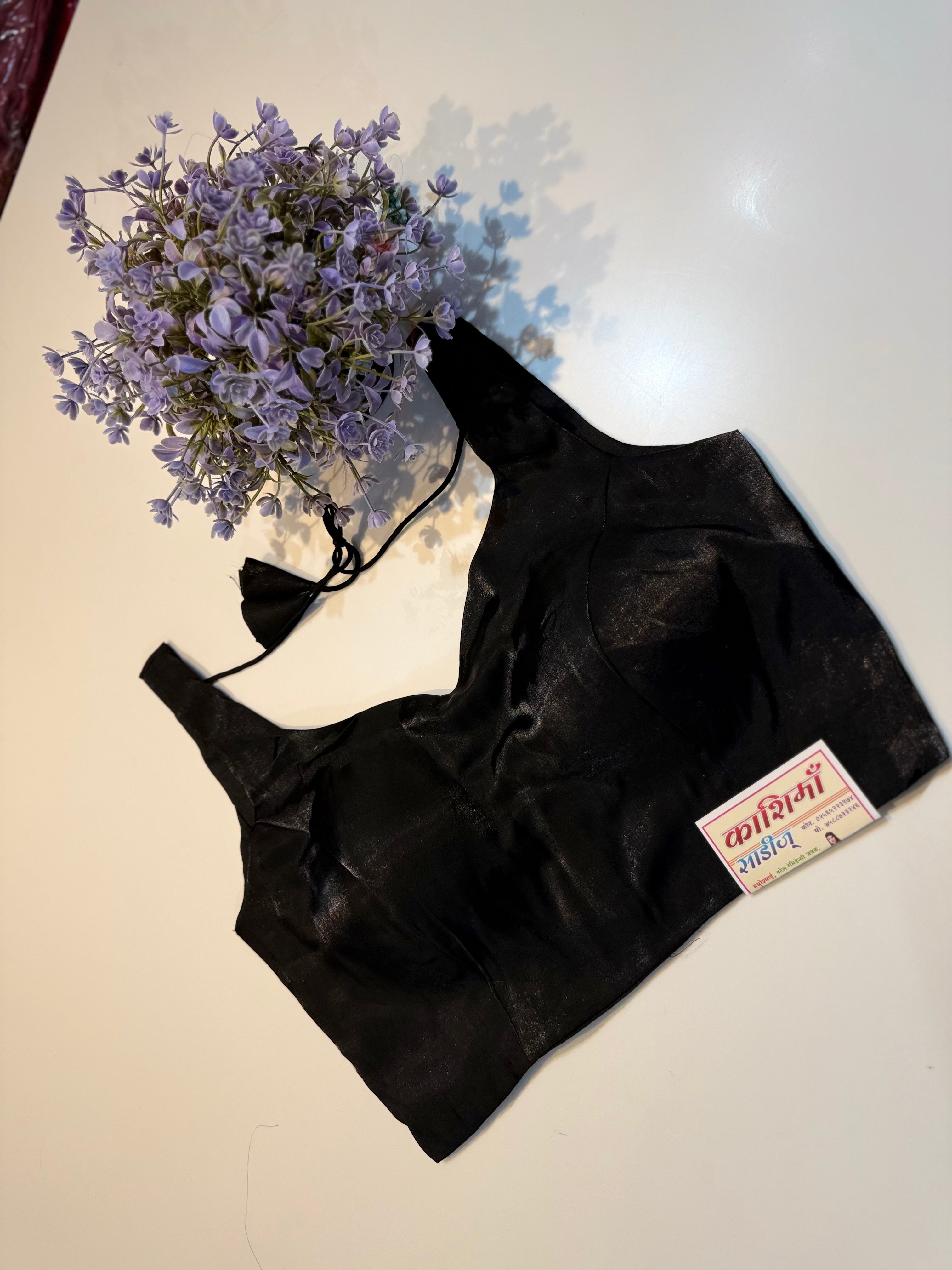 Premium Silk Sleeveless Ready Made Blouse New Launch – Premium Silk Sleeveless Blouse | Sizes 32–44