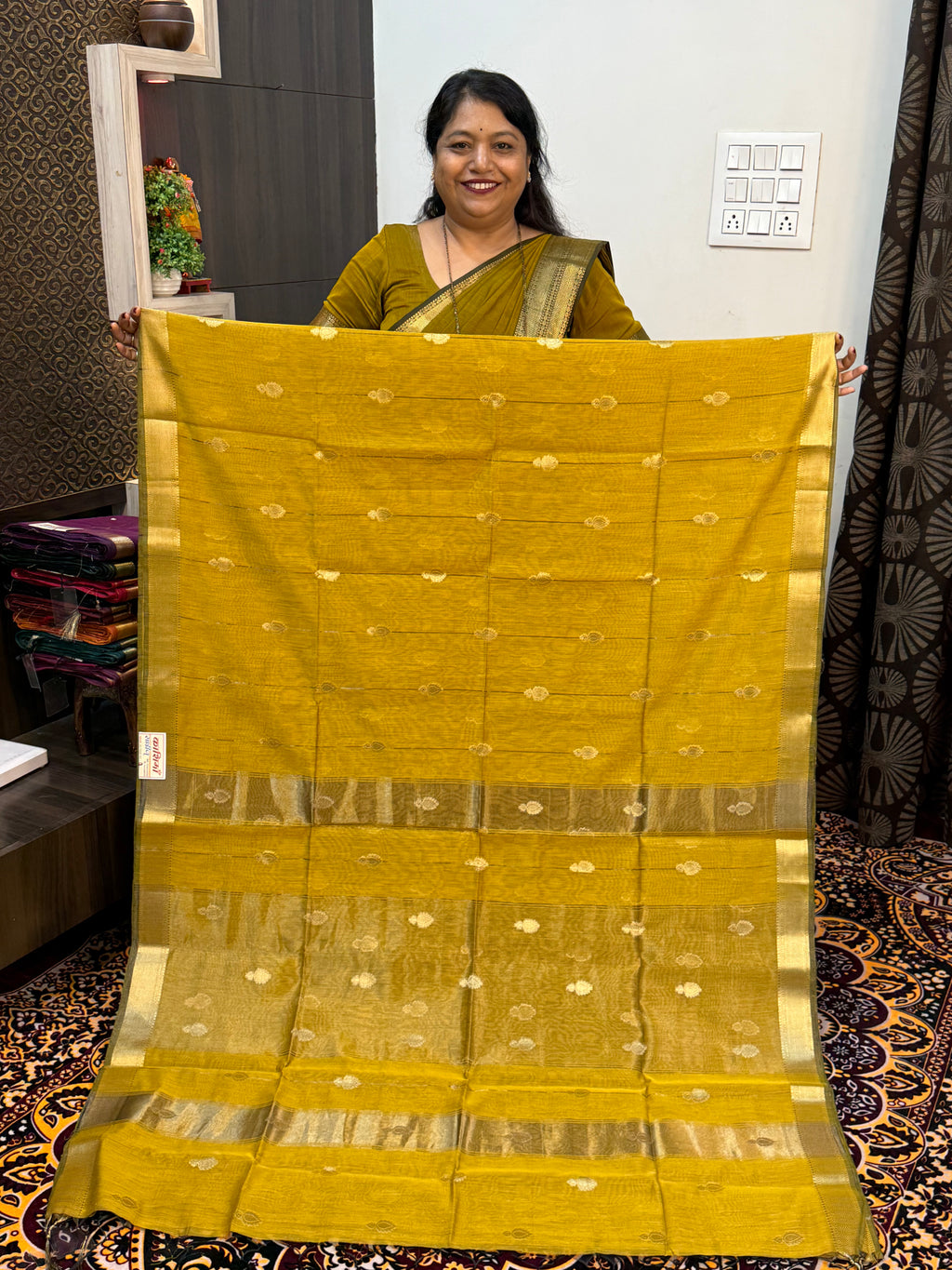 VRINDA COTTON DIYA BUTTA SAREES