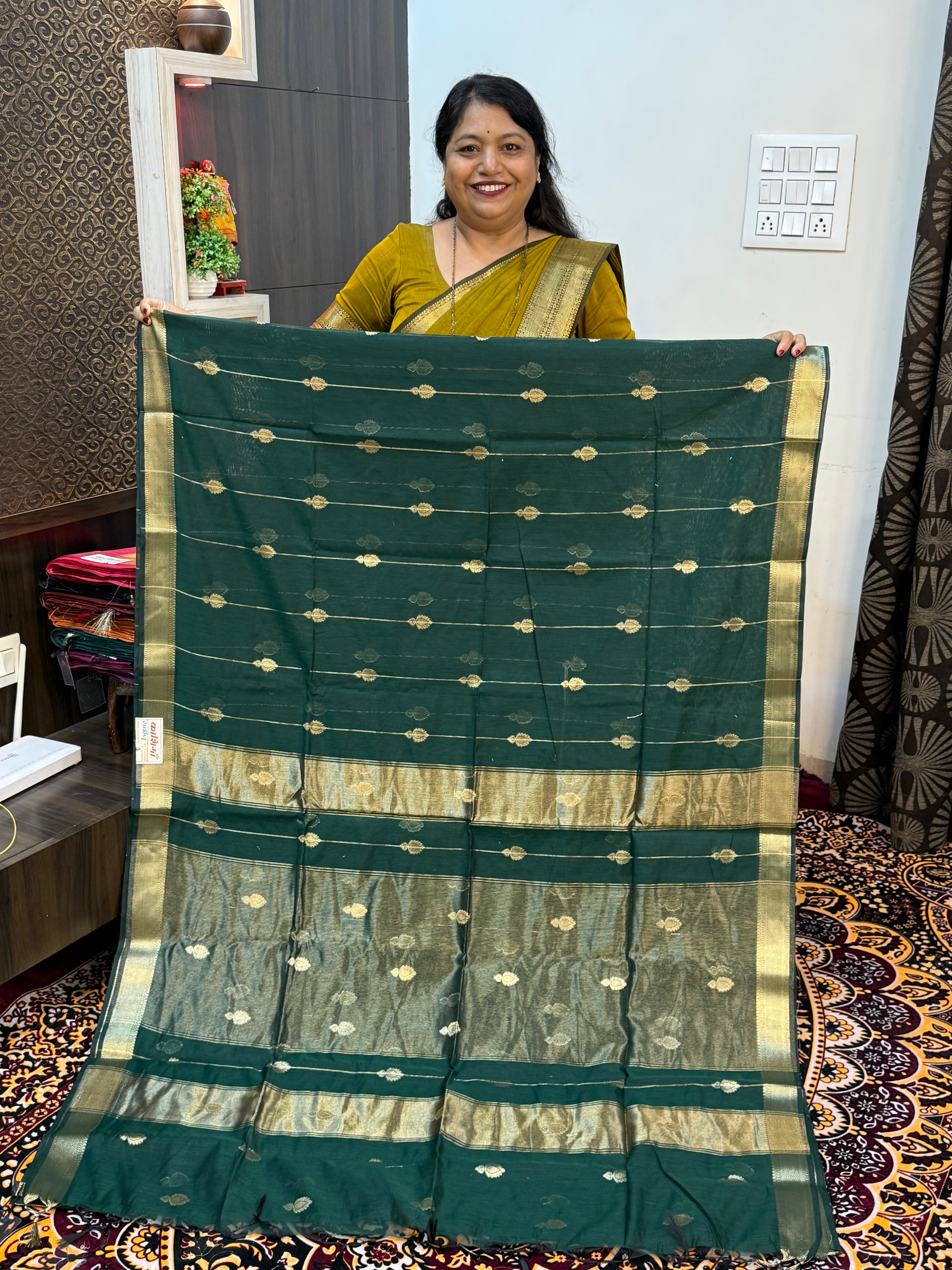 VRINDA COTTON DIYA BUTTA SAREES
