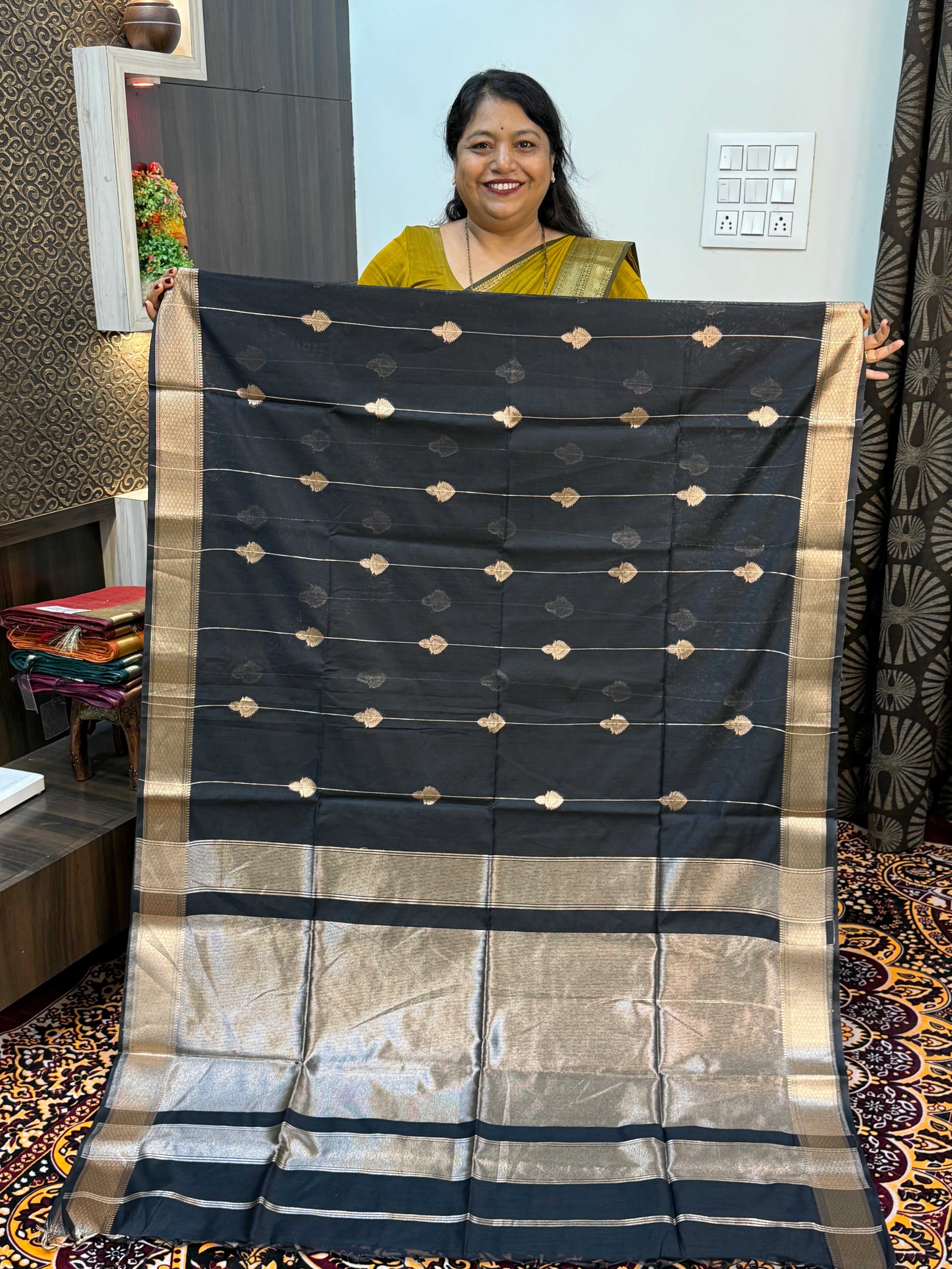 VRINDA COTTON DIYA BUTTA SAREES