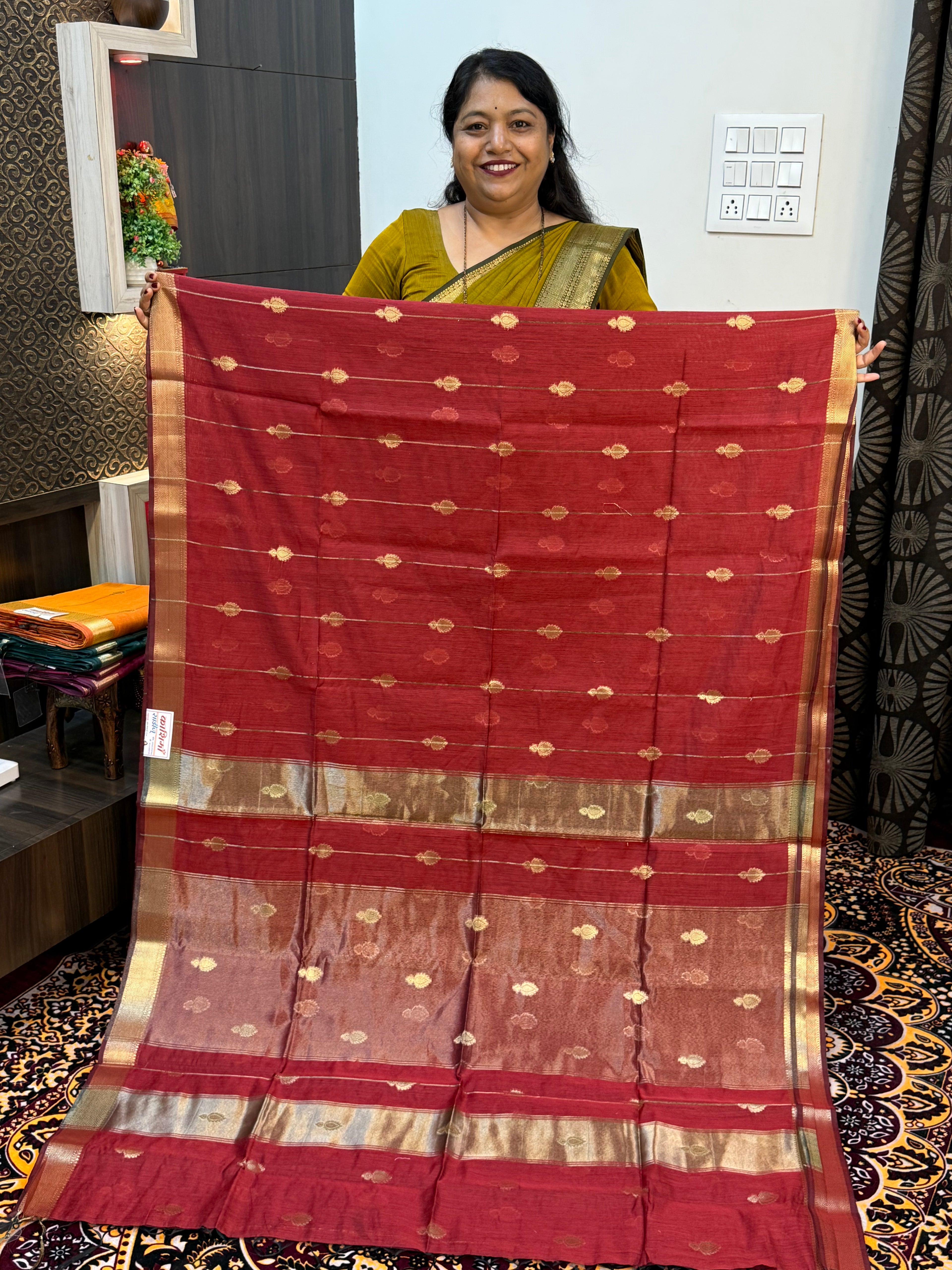 VRINDA COTTON DIYA BUTTA SAREES