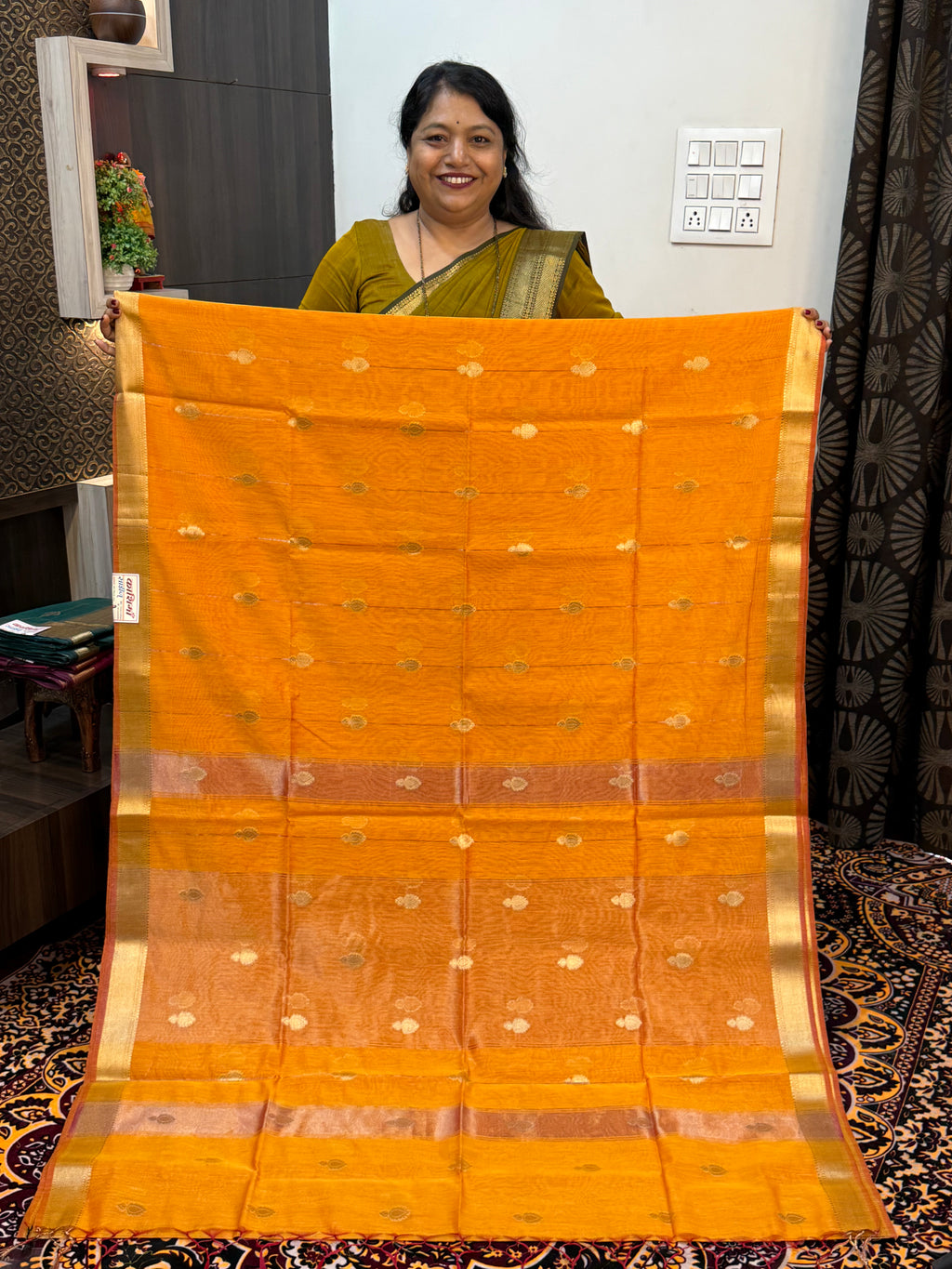 VRINDA COTTON DIYA BUTTA SAREES