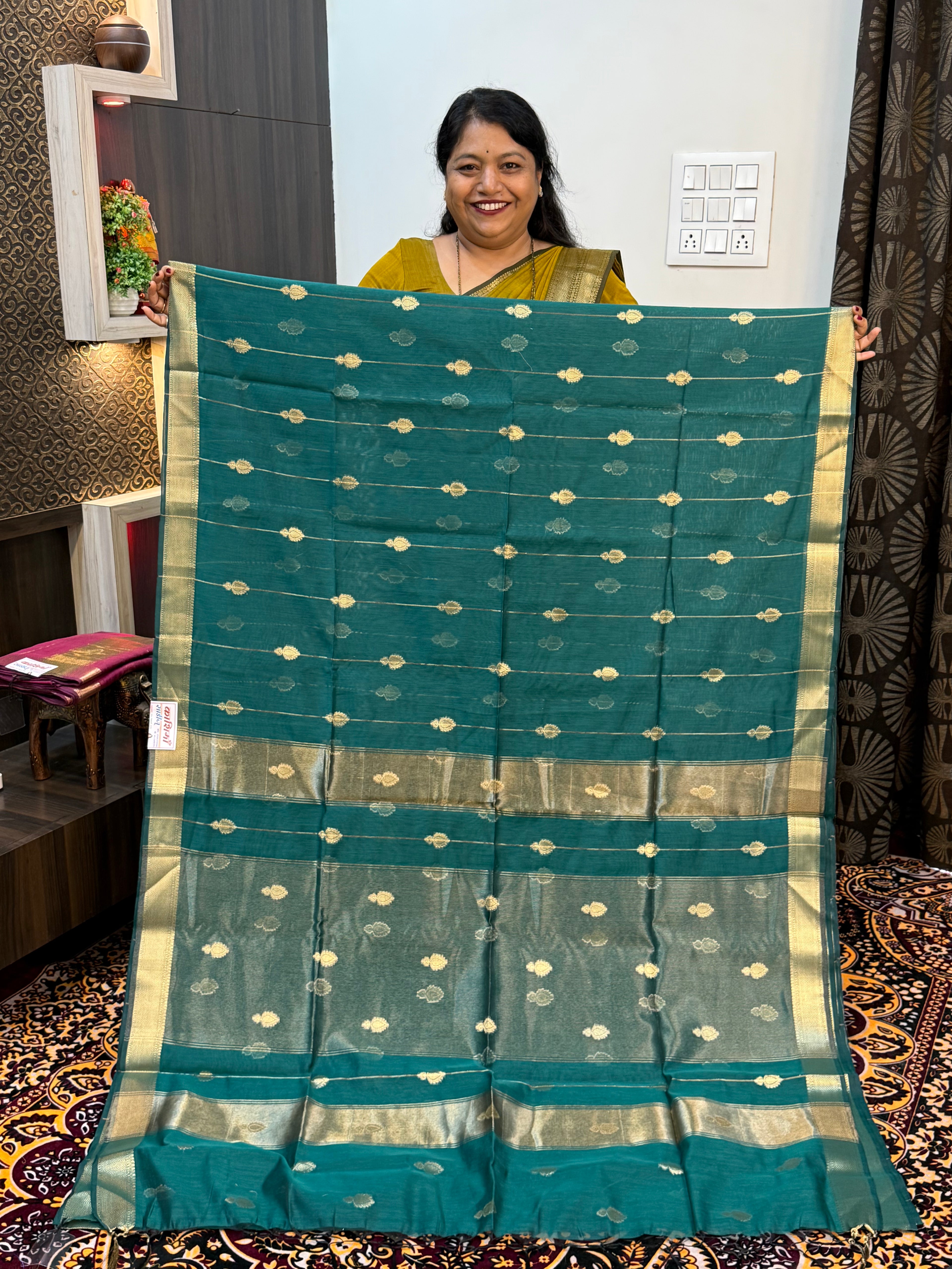 VRINDA COTTON DIYA BUTTA SAREES