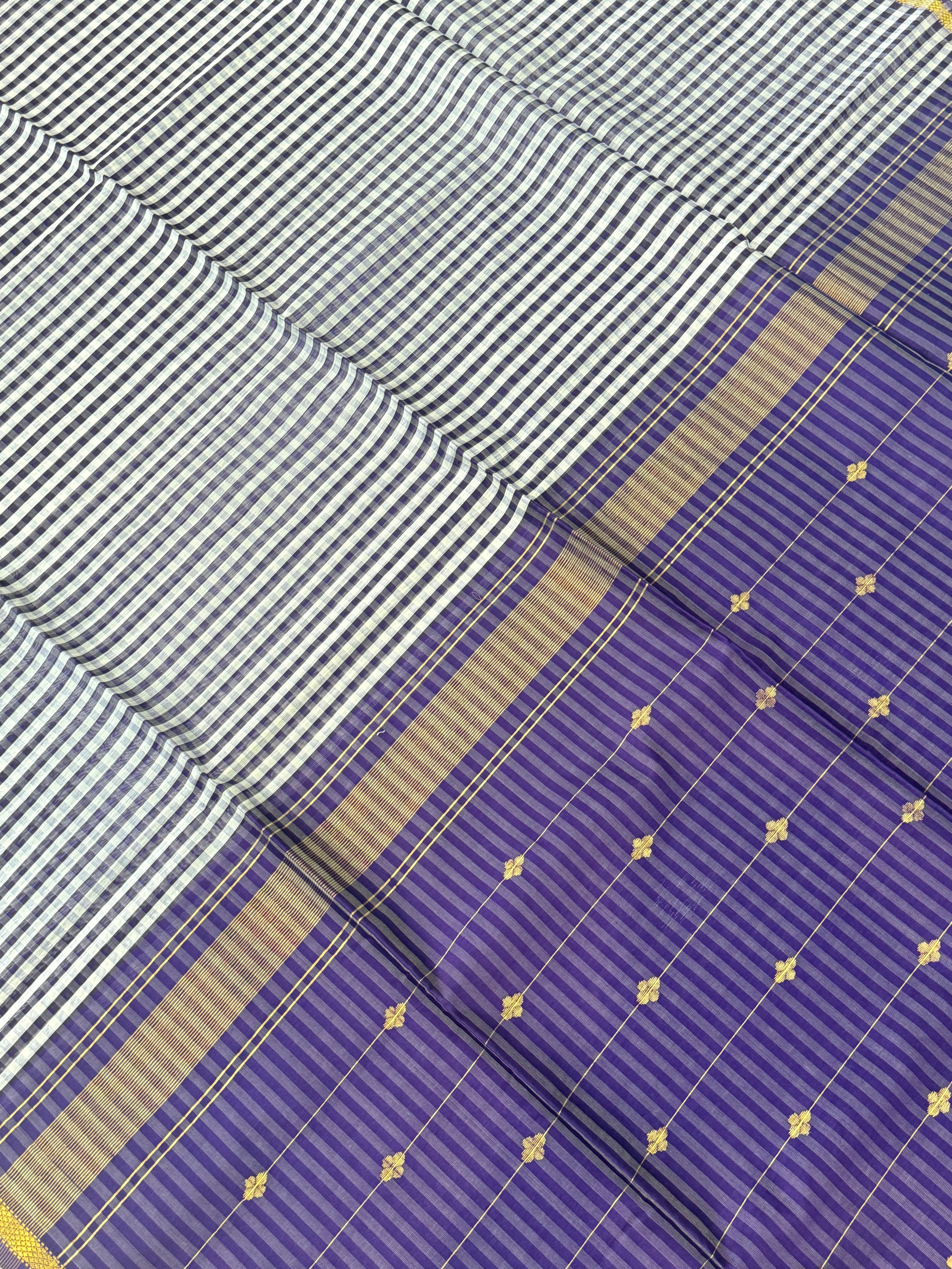 Checks Maheshwari Handloom Saree – Timeless Checks, Traditional Grace