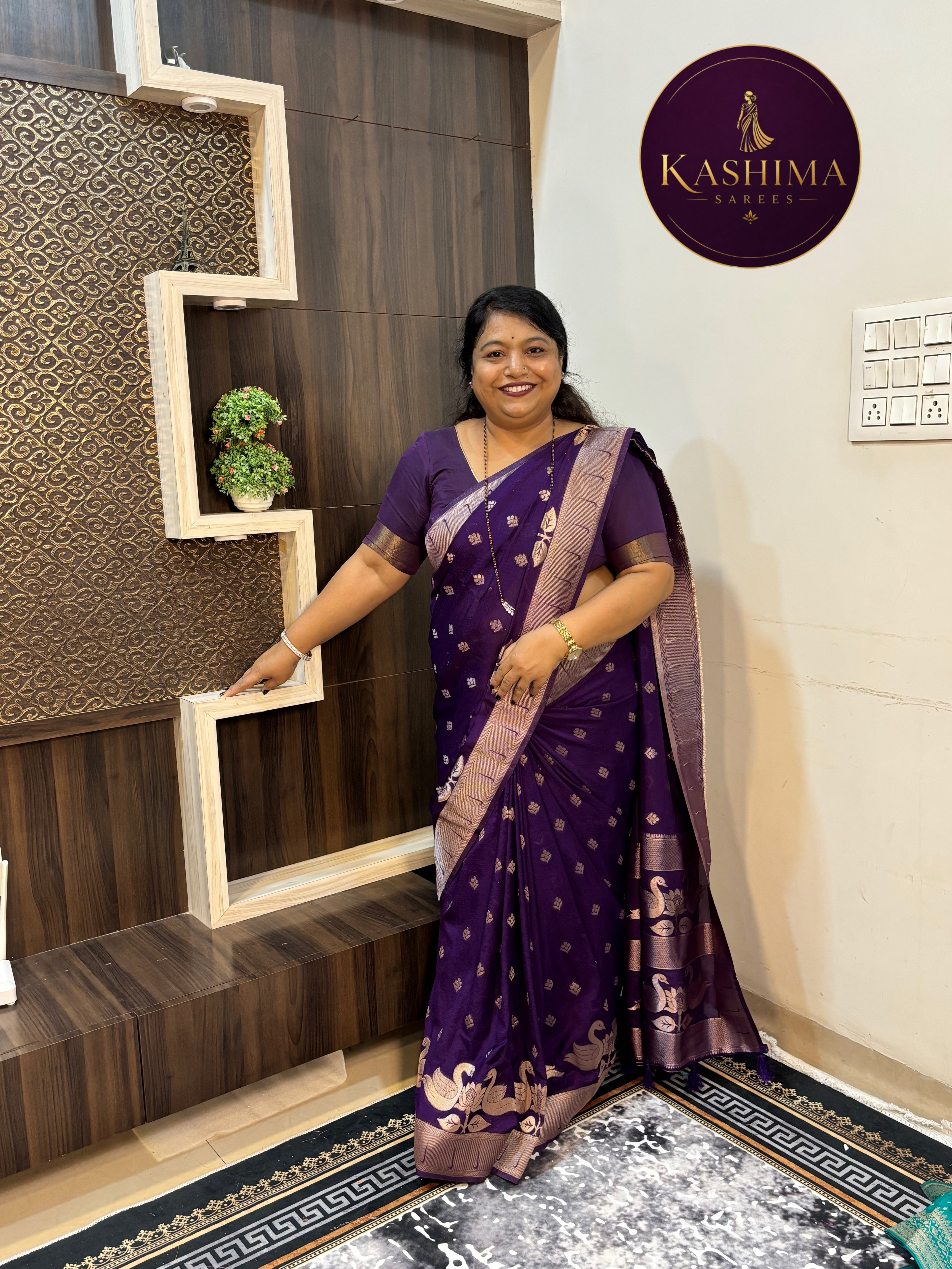 BAN-01  BANARSI ZARI | Vibrant Colour Silk Jute Banarasi Saree