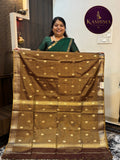 VRIN-14 | Kyuri Butta Tissue Vrinda Cotton Saree – Elegant & Timeless