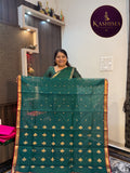 CHANDERI-02 | Elegant Handloom Chanderi Saree – Flower Butta