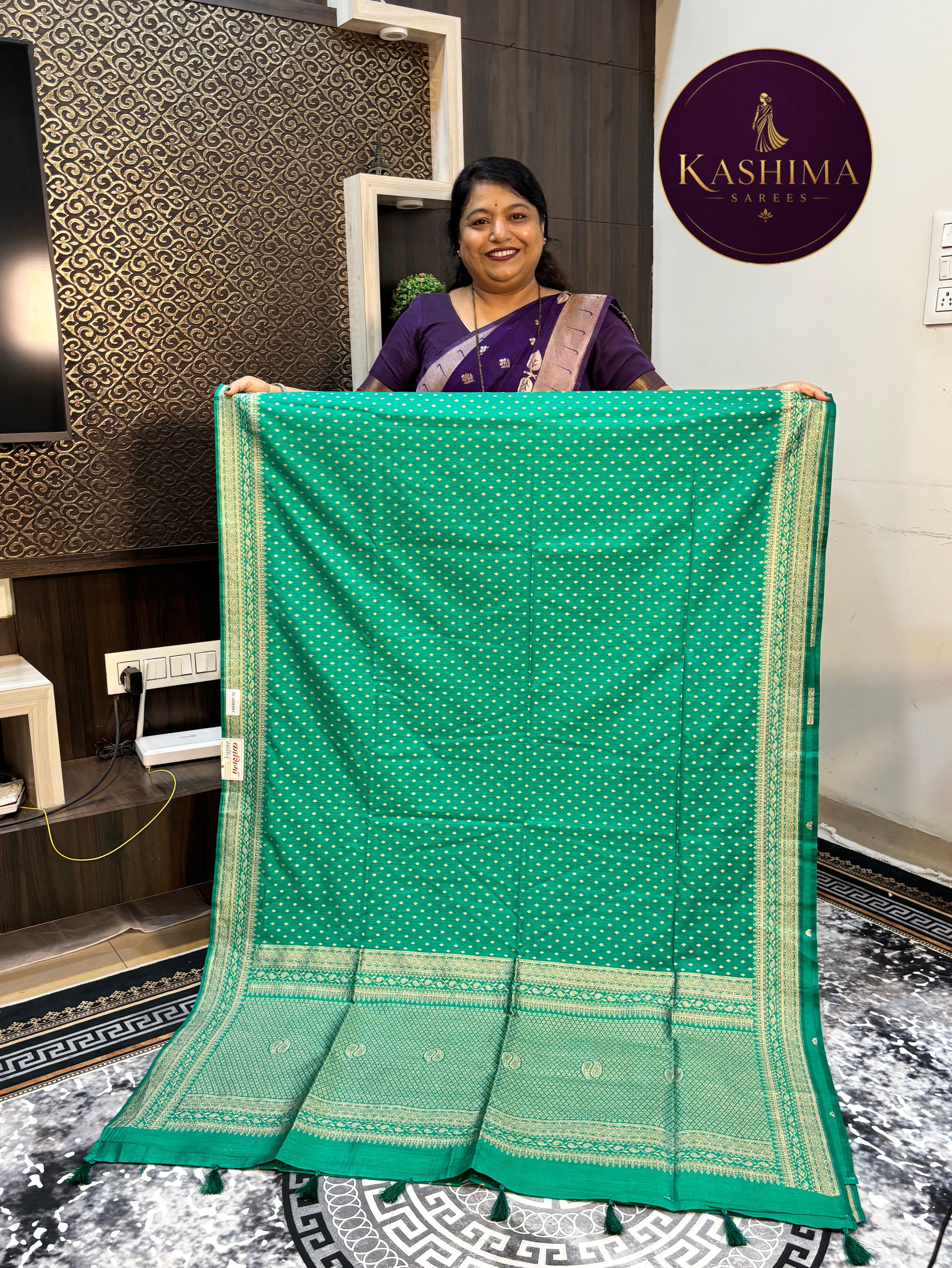 BAN-03 | Elegant Dot Butta Banarasi Silk Saree