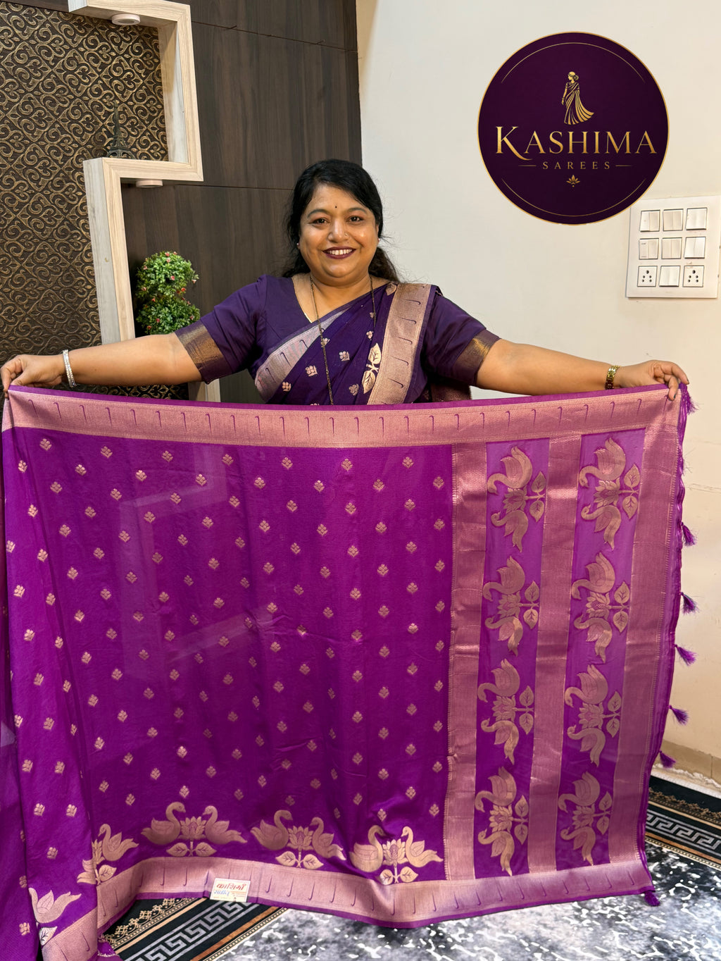 BAN-01  BANARSI ZARI | Vibrant Colour Silk Jute Banarasi Saree