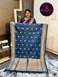 BAN-02 | Banarasi Zari Jute Leaves Butta Saree