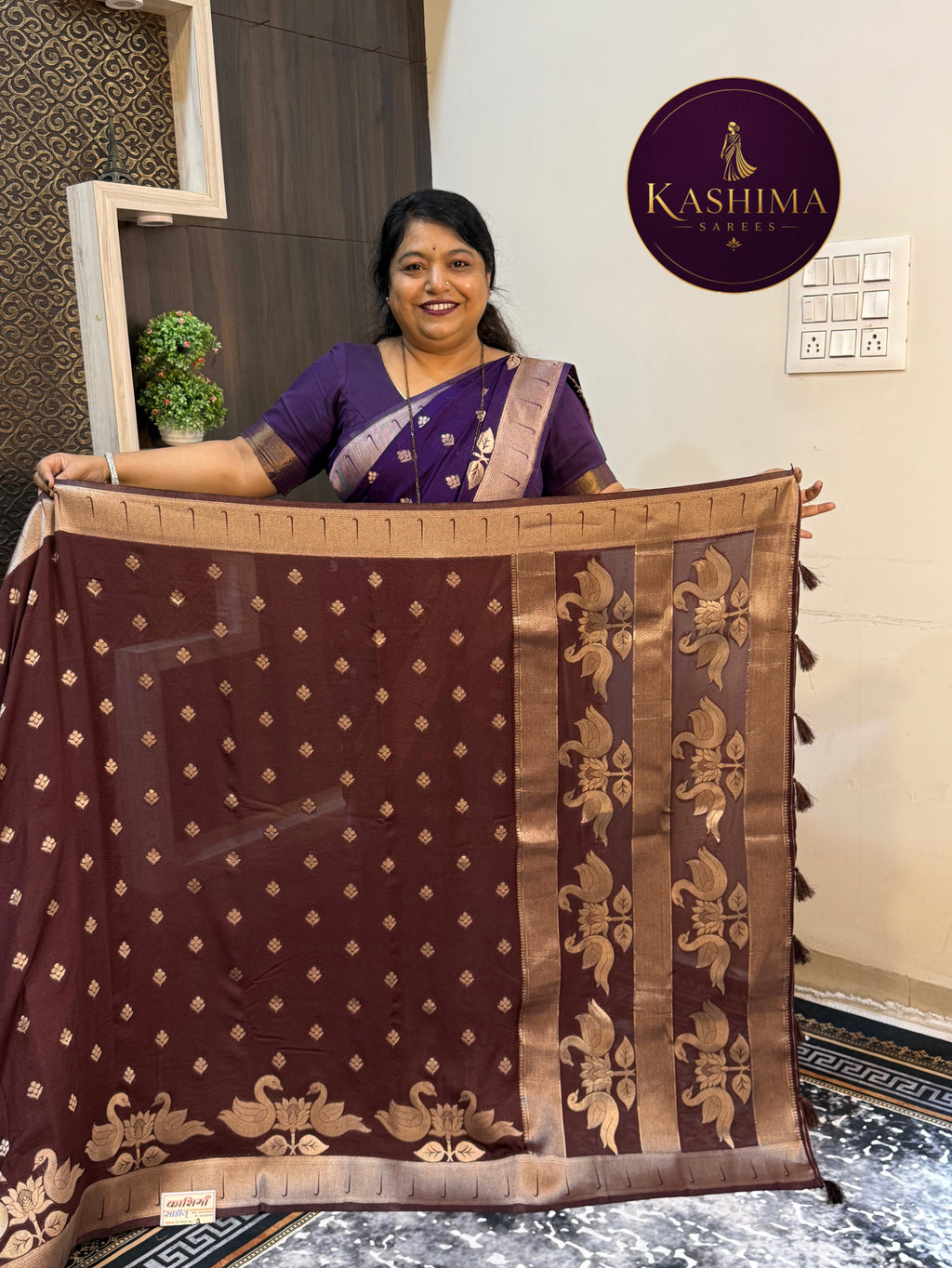 BAN-01  BANARSI ZARI | Vibrant Colour Silk Jute Banarasi Saree