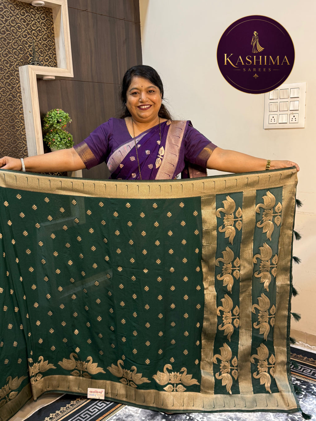 BAN-01  BANARSI ZARI | Vibrant Colour Silk Jute Banarasi Saree