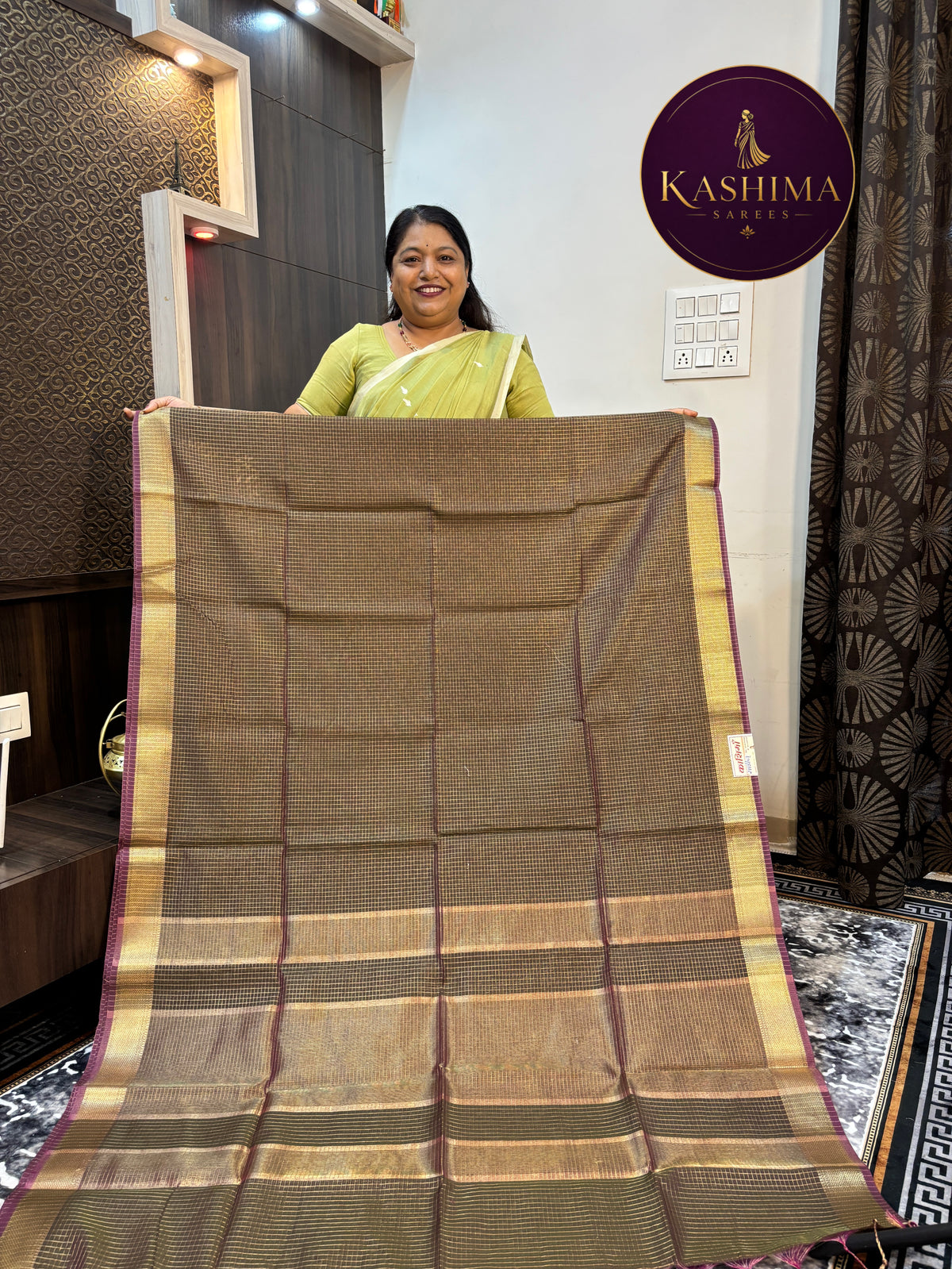 VRIN-06 | Checks Vrinda Cotton Saree