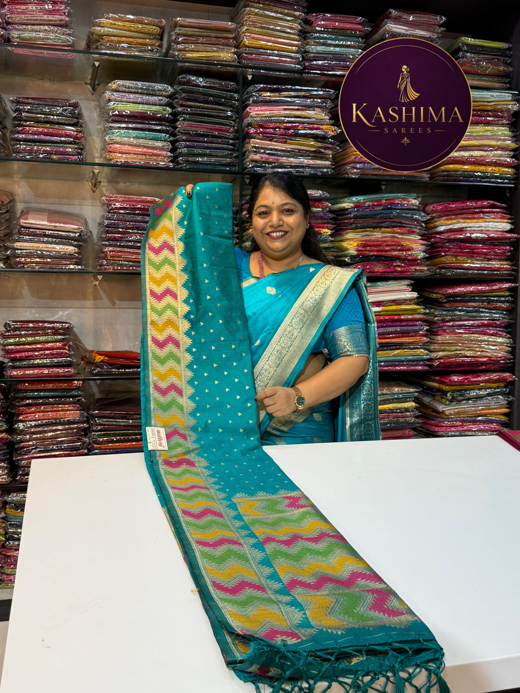 BAN-05 | Banarasi Zari Butta Jute Banarasi Saree