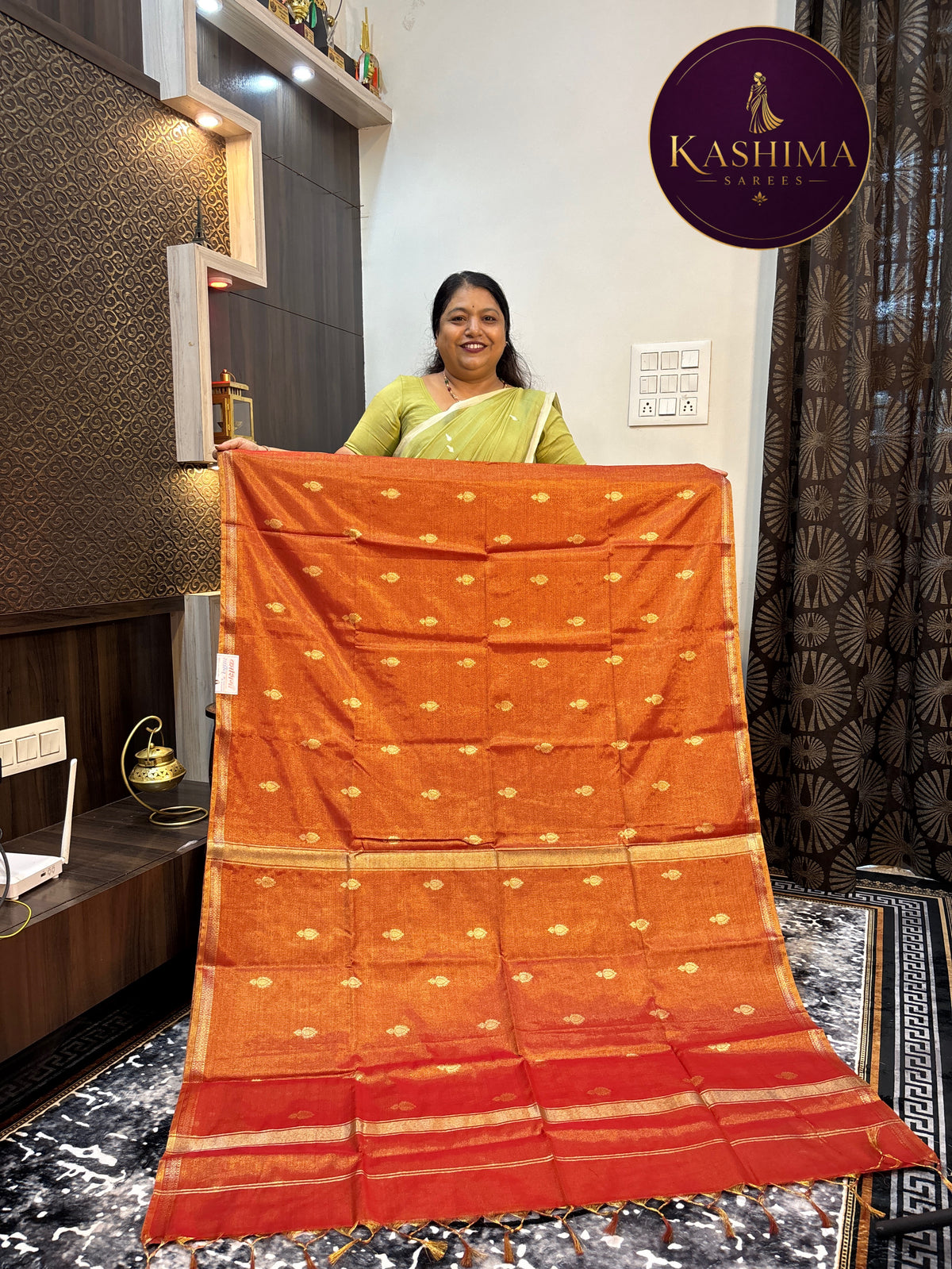 VRIN-11 | Diya Butta Tissue Vrinda Cotton Saree